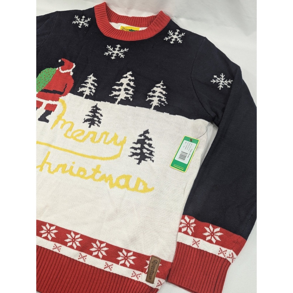 NWT Tipsy Elves Yellow Snow‎ Ugly Christmas Sweater Mens XXL Colorful Acrylic